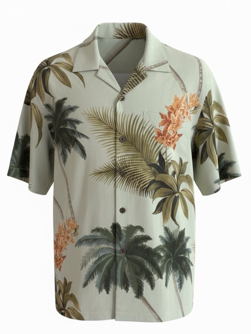 Tommy Bahama 100% Silk "Orchid Oasis" Hawaiian Camp Shirt